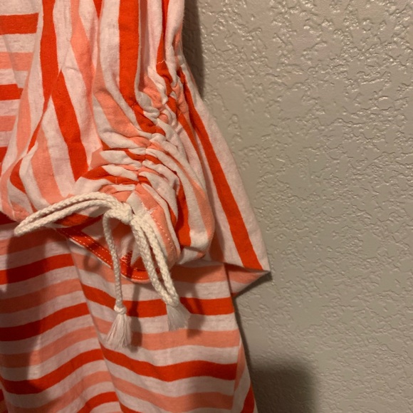 Coral Striped Shirt - Picture 2 of 6